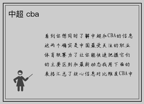 中超 cba